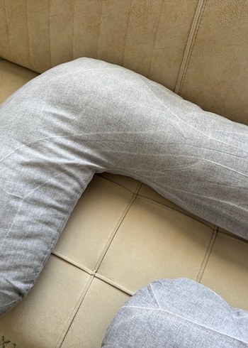 Gri fermuarlı Hamile ve Emzirme Yastığı - Görsel 3