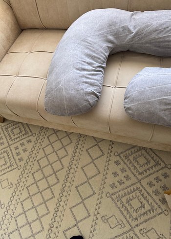 Gri fermuarlı Hamile ve Emzirme Yastığı - Görsel 4