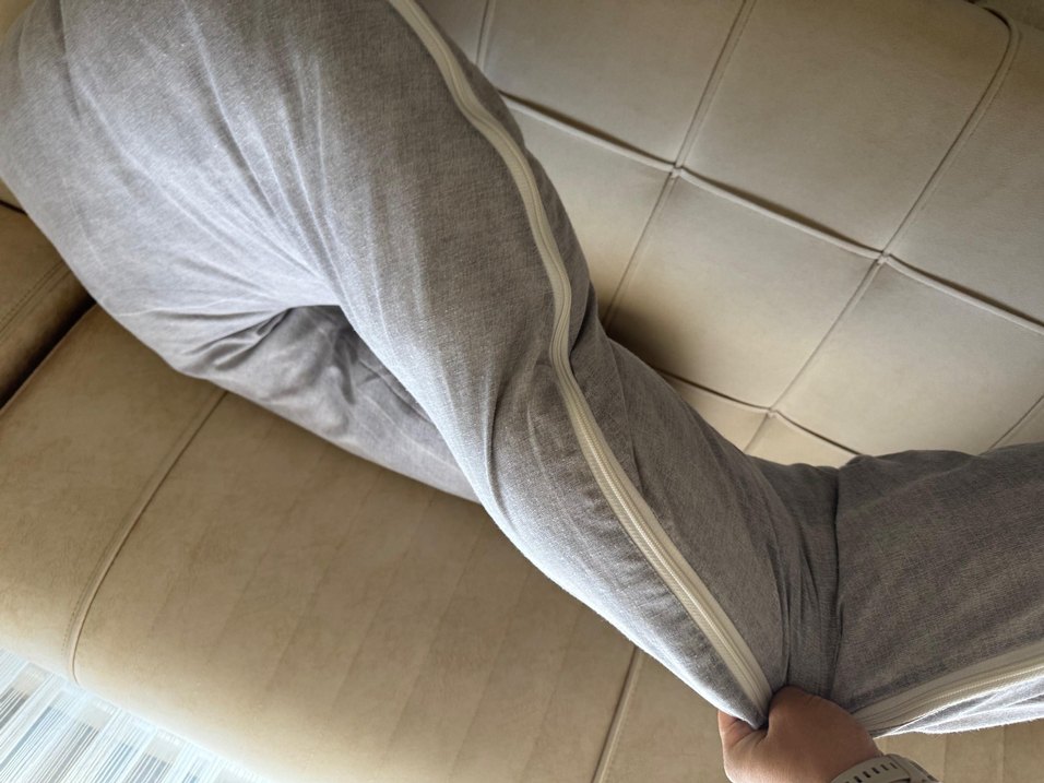 Gri fermuarlı Hamile ve Emzirme Yastığı - Görsel 5