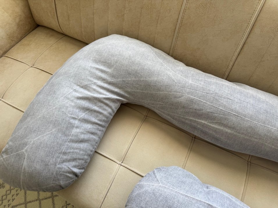 Gri fermuarlı Hamile ve Emzirme Yastığı - Görsel 3