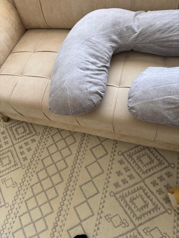 Gri fermuarlı Hamile ve Emzirme Yastığı - Görsel 4