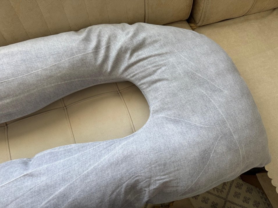 Gri fermuarlı Hamile ve Emzirme Yastığı - Görsel 2