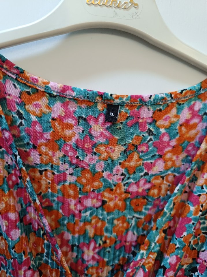 Renkli Bohem Salaş Uzun Elbise - Görsel 4