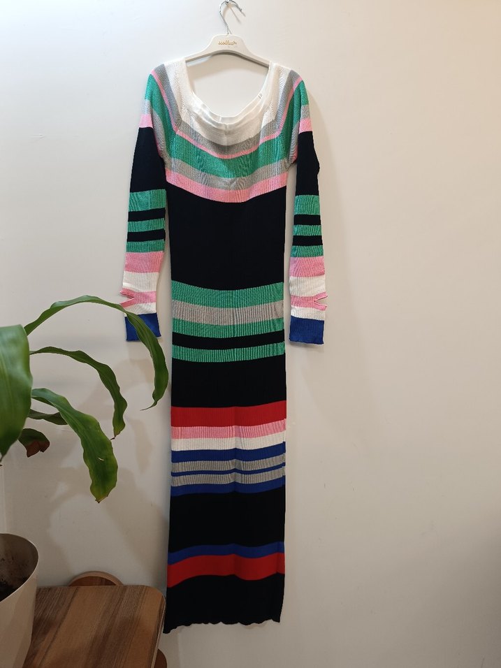 triko uzun elbise - Görsel 2