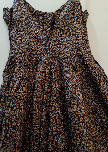 Bohem Tarzı Uzun Askılı Kahverengi Elbise - Görsel 4