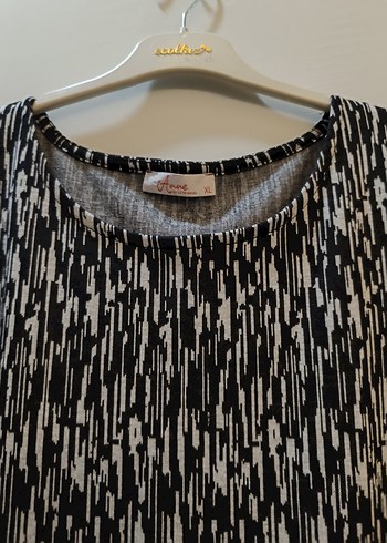 Gri Zebra Desenli Uzun Kollu Triko Elbise - Görsel 3