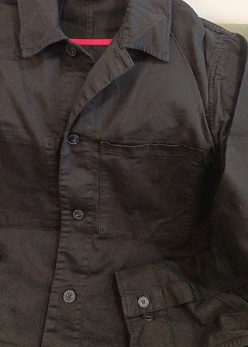 siyah keten trençkot ANNARR - Görsel 2