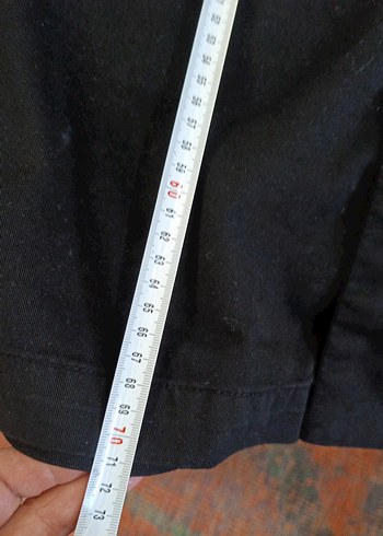 siyah keten trençkot ANNARR - Görsel 5