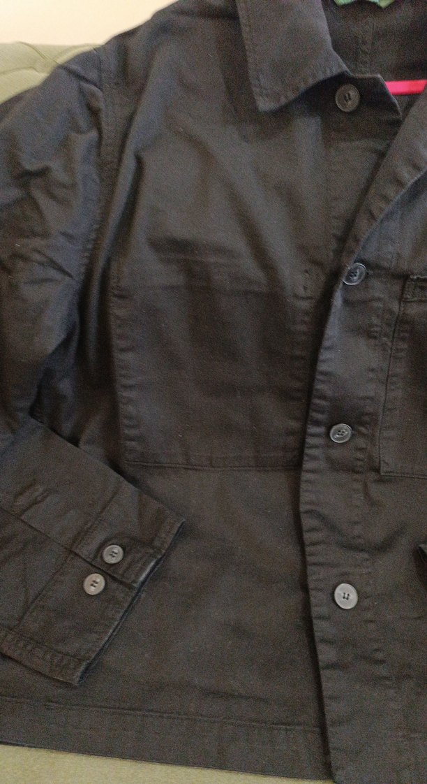 siyah keten trençkot ANNARR - Görsel 3