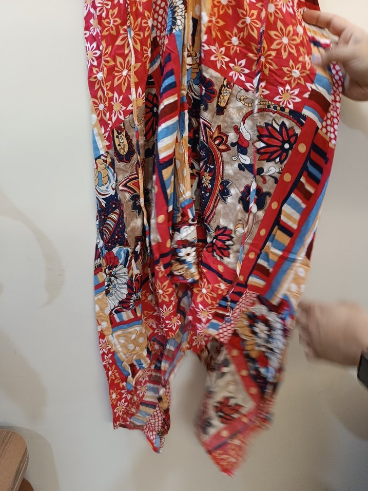 Renkli Bohem Kadın elbise - Görsel 4