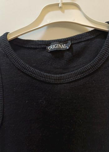 Siyah, yuvarlak Yakalı, Uzun, Kolsuz Elbise - Görsel 4