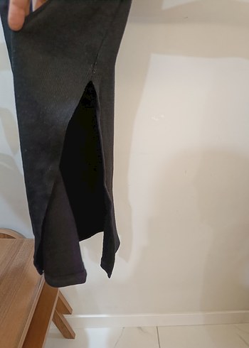 Siyah, yuvarlak Yakalı, Uzun, Kolsuz Elbise - Görsel 3