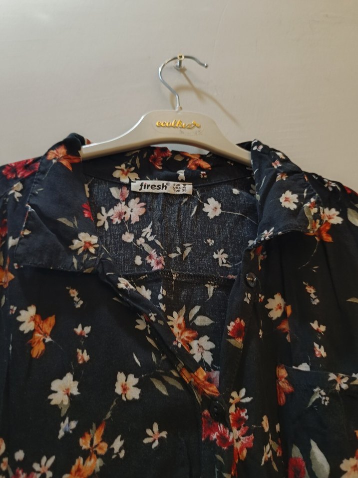 Çiçek Desenli Bohem Uzun Elbise - Görsel 4