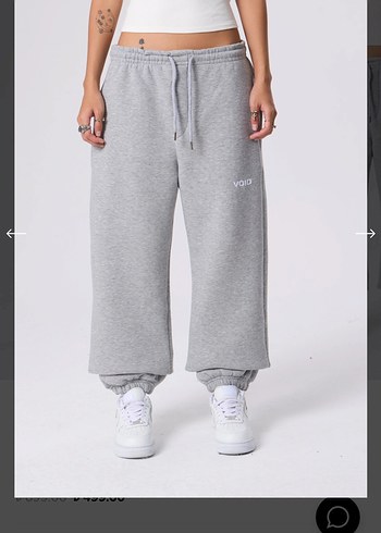 Gri Bol Kesim voıd unisex Eşofman Altı