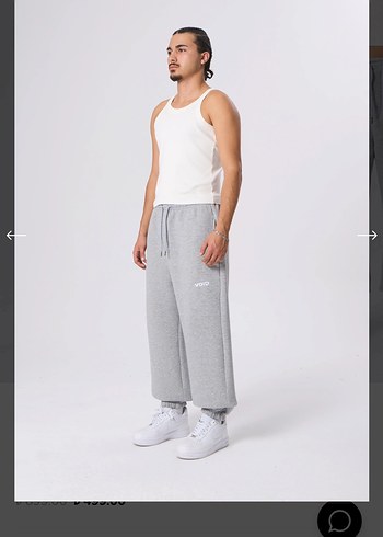 Diğer Gri Bol Kesim voıd unisex Eşofman Altı