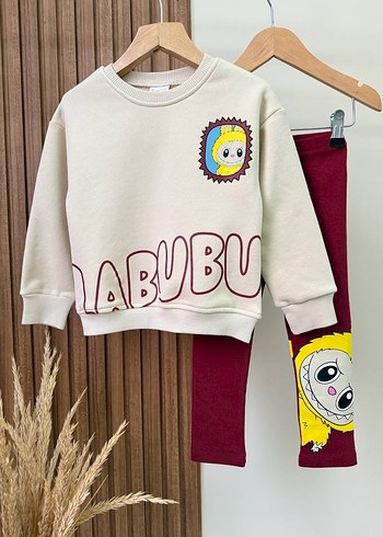 Labubu baskılı kız çocuk takım - Görsel 4