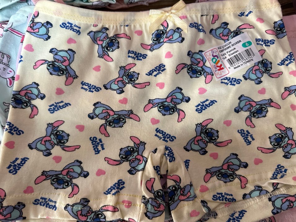 Kuromi stich Çok Renkli Baskılı Kız Çocuk Boxer 3 tane 150 - Görsel 2