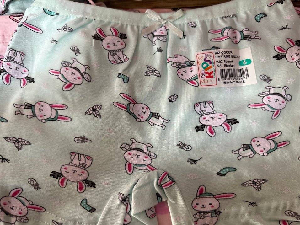 Kuromi stich Çok Renkli Baskılı Kız Çocuk Boxer 3 tane 150 - Görsel 4