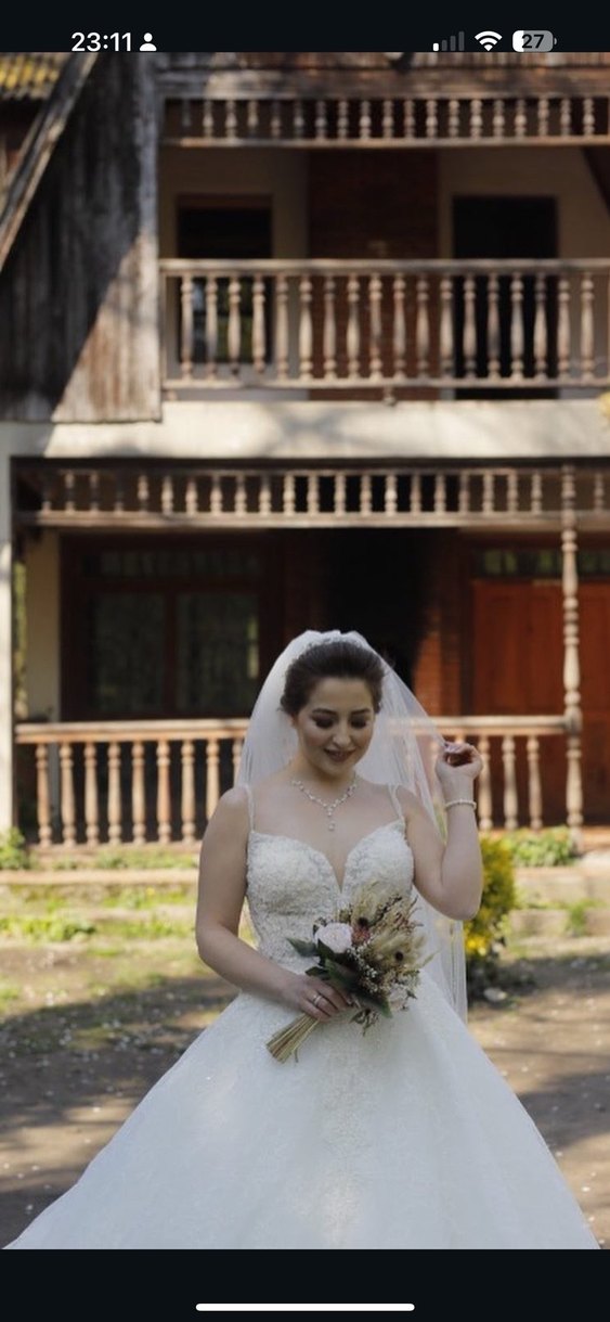 Aysira gelinlik m beden 38 - Görsel 2