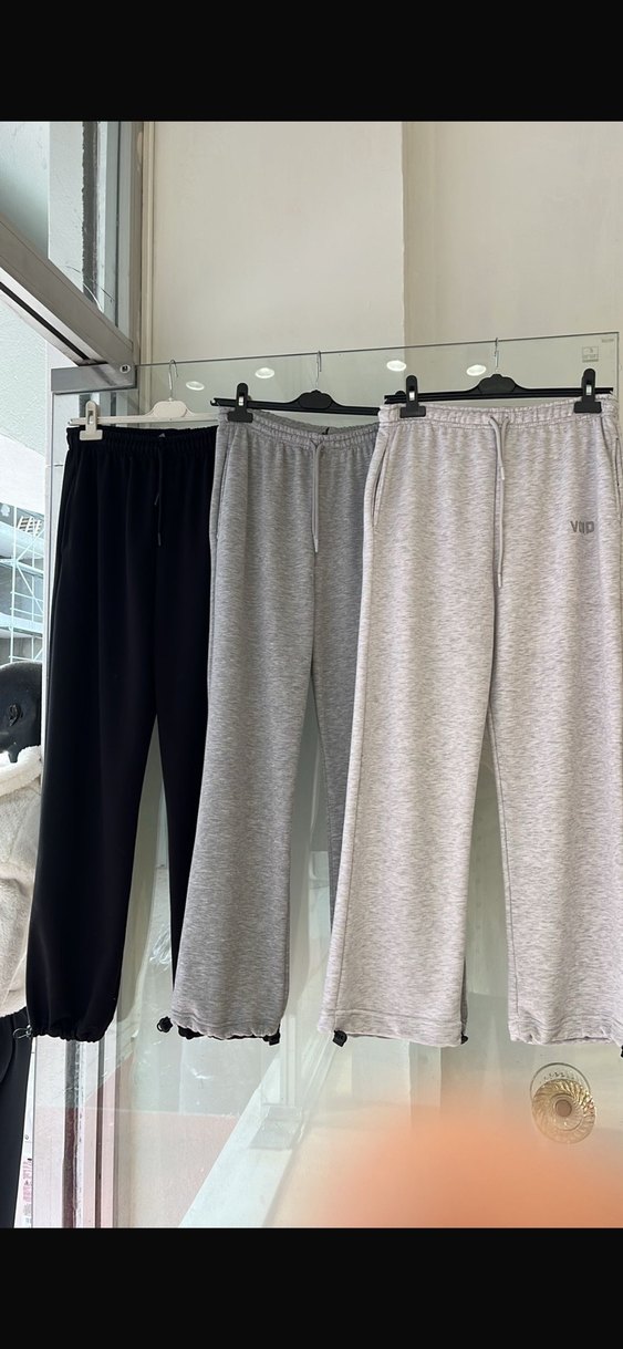 Voıd açık Gri Kadın Pamuklu Rahat Kesim Eşofman - Görsel 3