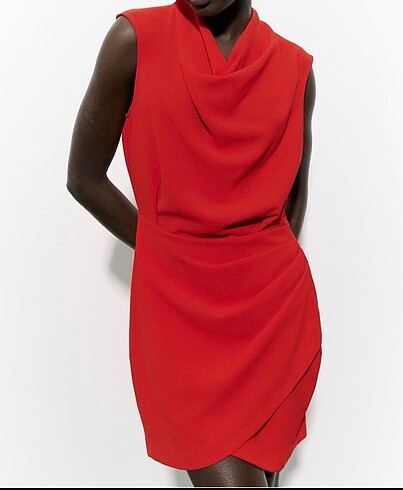 Zara Zara kırmızı elbise