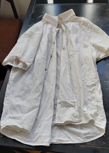 LC Waikiki Ekru Minimalist Kisa Kollu Gomlek