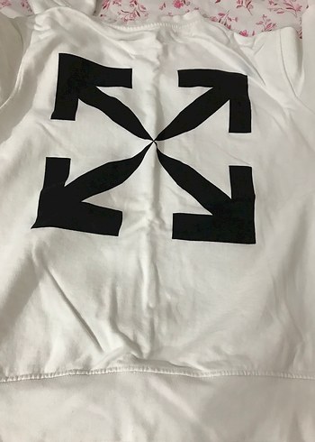 Diğer Baskılı Beyaz Sweatshirt