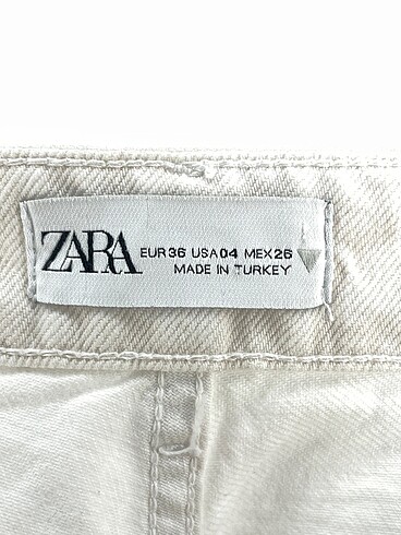 36 Beden ten rengi Renk Zara Jean / Kot %70 İndirimli.