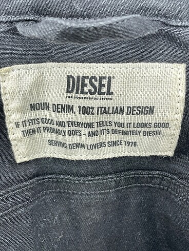 m Beden siyah Renk Diesel Kot Ceket %70 İndirimli.