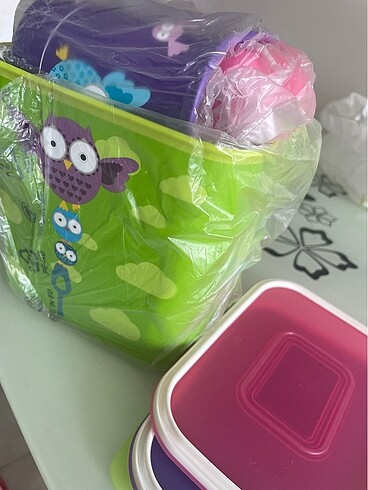 Tupperware Baykuş su set (3'lü)