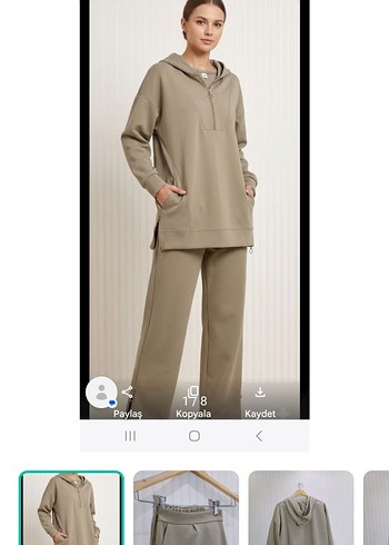 Zara Bej Kapusonlu Rahat Esofman Takimi