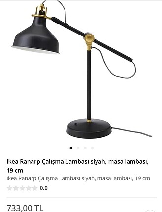 İkea masa lambası, abajur