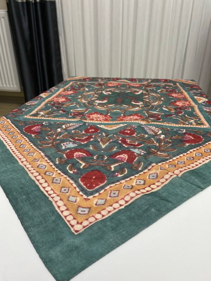 Bohem Çok Renkli Desenli Kadın eşarp - Görsel 3