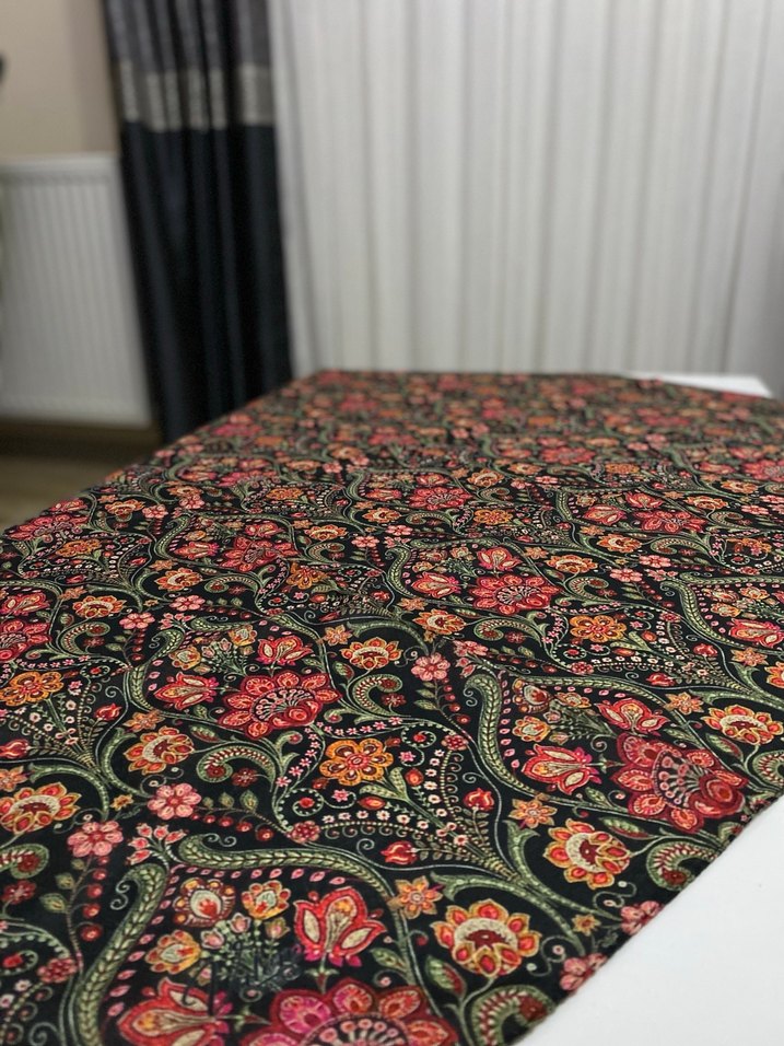 Bohem Çok Renkli Desenli Kadın eşarp - Görsel 4