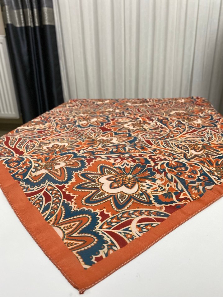 Bohem Çok Renkli Desenli Kadın eşarp - Görsel 2