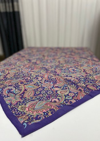 Gri Desenli Kadın eşarp - Görsel 5