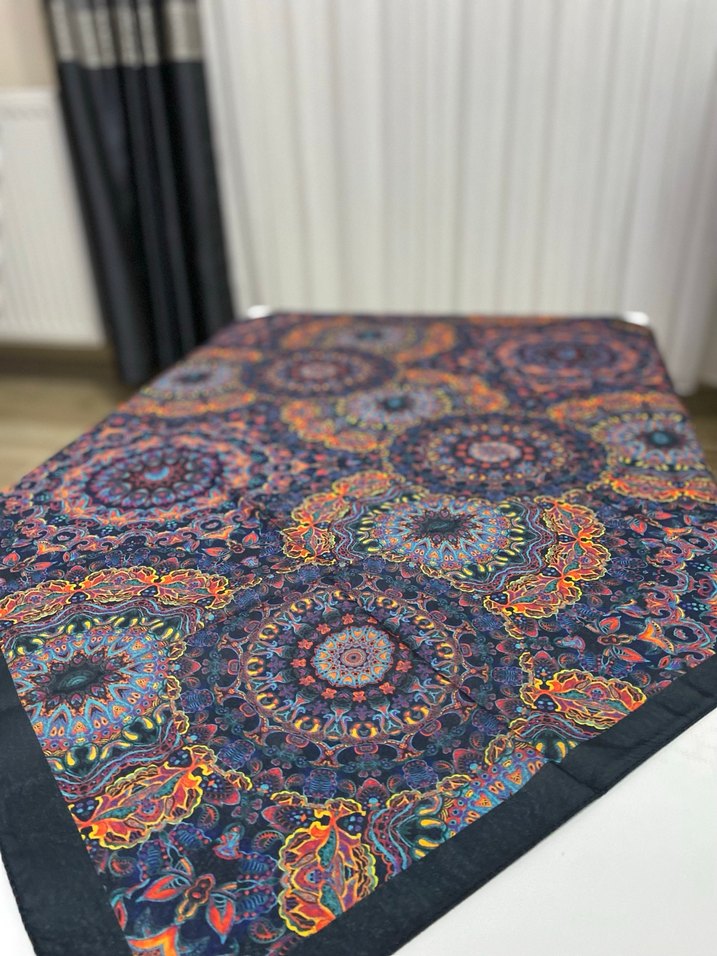 Gri Desenli Kadın eşarp - Görsel 2