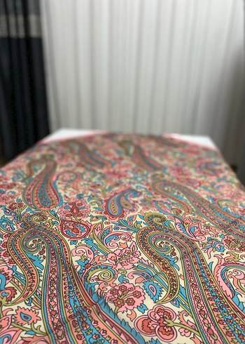 Çiçek Desenli koton eşarp - Görsel 2