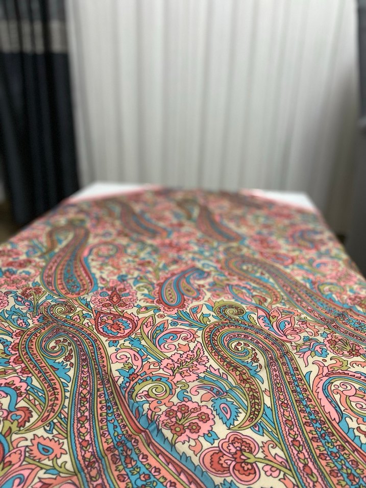 Çiçek Desenli koton eşarp - Görsel 2