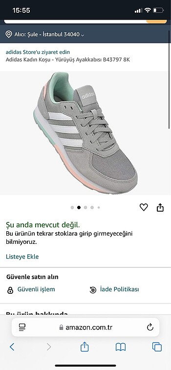 Adidas spor ayakkabı