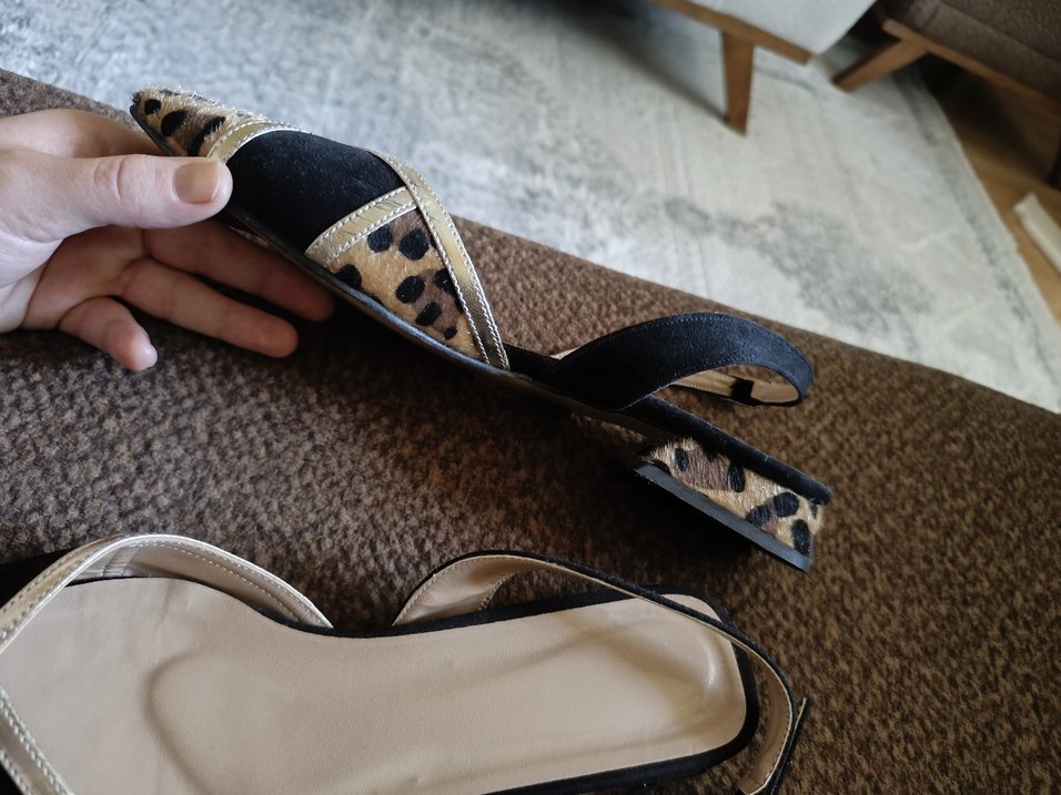 Leopar Desenli Stiletto - Görsel 2