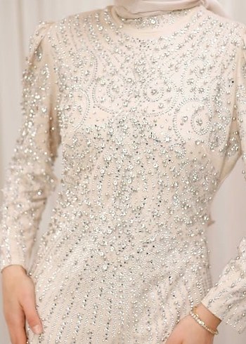 Büyük beden tesettür Abiye Elbise - Görsel 2