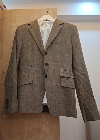 Vakkorama Vakkoramo 38 Bej Melanj Kumas Blazer Ceket