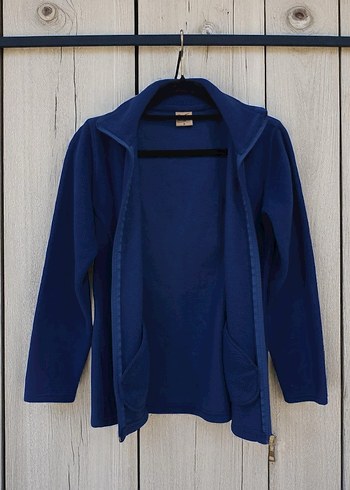 Fermuarlı Lacivert Polar Sweatshirt - Görsel 4