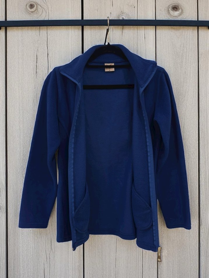 Fermuarlı Lacivert  Polar Sweatshirt - Görsel 4