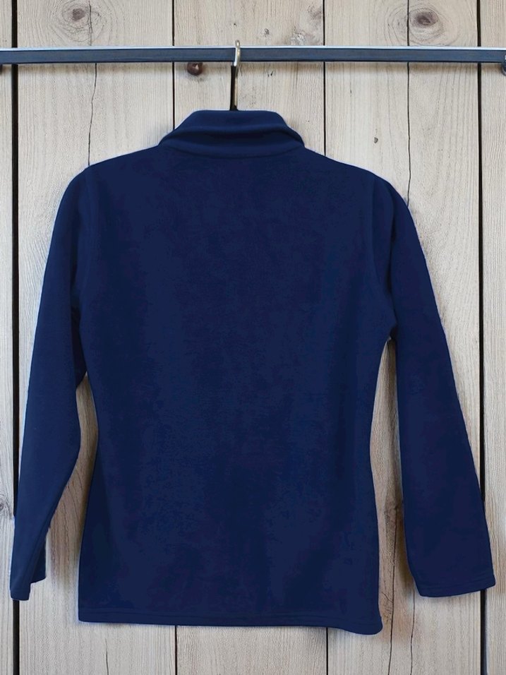 Fermuarlı Lacivert  Polar Sweatshirt - Görsel 5