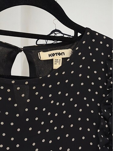 Koton puantiyeli elbise - Görsel 5