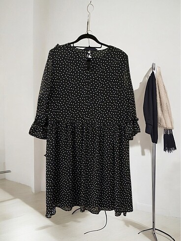 Koton puantiyeli elbise - Görsel 2