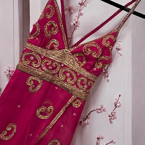 Özel dikim ipek elbise - Görsel 3