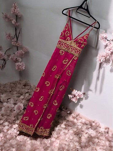 Özel dikim ipek elbise - Görsel 2